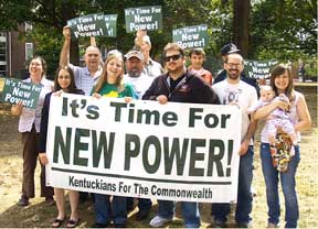 steering committee with New Power banner
