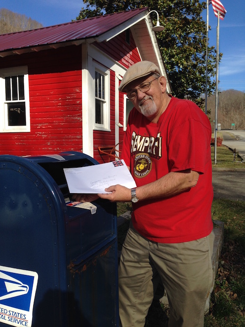 Carl Shoupe sends Congressman Hal Rogers the resolutions that were passed by local governments asking him to support the POWER+ Plan. Carl is a retired coal miner, member of KFTC, and member of the Benham Power Board, which passed a resolution in August 2015.